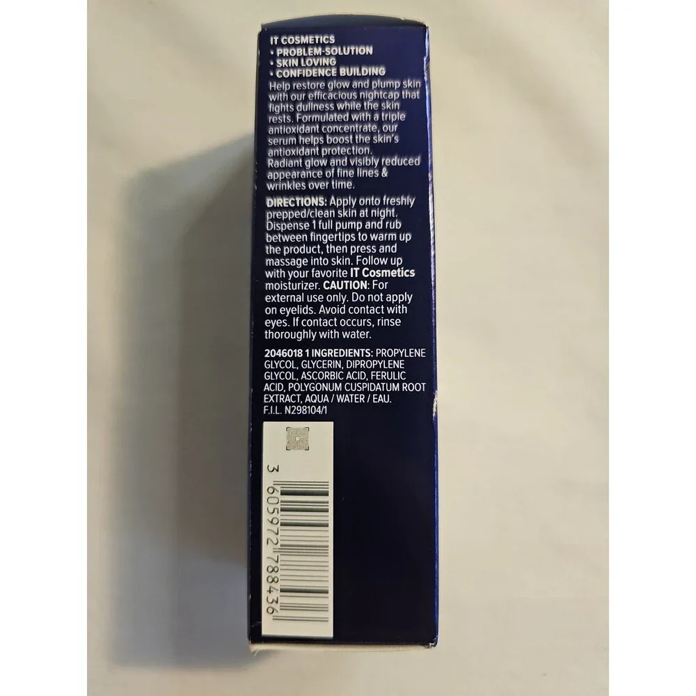 IT Cosmetics Confidence in Your Beauty Sleep Serum1 fl oz. Authentic - Picture 4 of 5